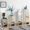 GFW Mirrored Slim Chests GFW Furniture