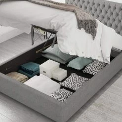Better Bed Company Better Nighty Night Grey Ottoman Bed Beds