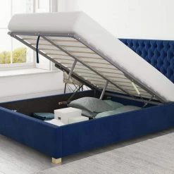 Better Bed Company Beds Better Nighty Night Blue Ottoman Bed