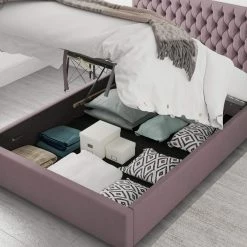 Better Bed Company Better Nighty Night Purple Blush Ottoman Bed