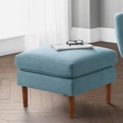 Julian Bowen Monza Ottoman Blue