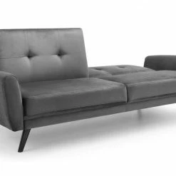 Sofa Beds Julian Bowen Monza 3 Seat Sofa Bed Grey Velvet