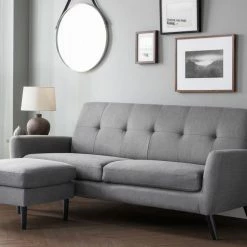 Julian Bowen Monza Ottoman Grey