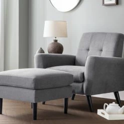 Julian Bowen Monza Ottoman Grey