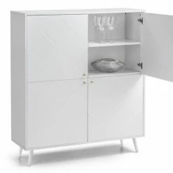 Julian Bowen Moritz 4 Door Cabinet White