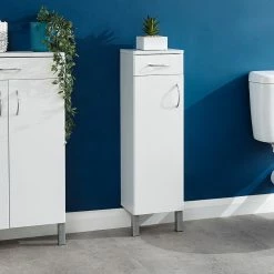 Bath Accessories GFW Moritz One Door One Drawer Cabinet