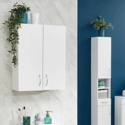 GFW Moritz Two Door White Cupboard