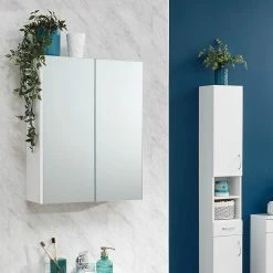 GFW Moritz Two Door Mirrored Cupboard
