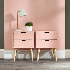 GFW Furniture GFW Nyborg 2 Drawer Bedside