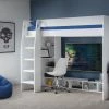 Julian Bowen Nebula Gaming Bed With Desk White