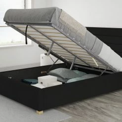 Better Bed Company Better Night Time Weave Ebony Ottoman Bed Beds