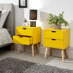 GFW Furniture GFW Nyborg 2 Drawer Bedside
