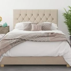 Better Bed Company Better Finchen Beige Ottoman Bed