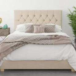 Better Bed Company Beds Better Finchen Cream Ottoman Bed