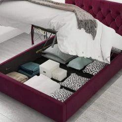 Better Bed Company Better Finchen Berry Ottoman Bed