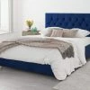 Better Bed Company Beds Better Finchen Blue Ottoman Bed