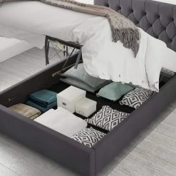 Better Bed Company Better Finchen Steel Ottoman Bed