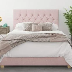 Better Bed Company Beds Better Finchen Pink Ottoman Bed