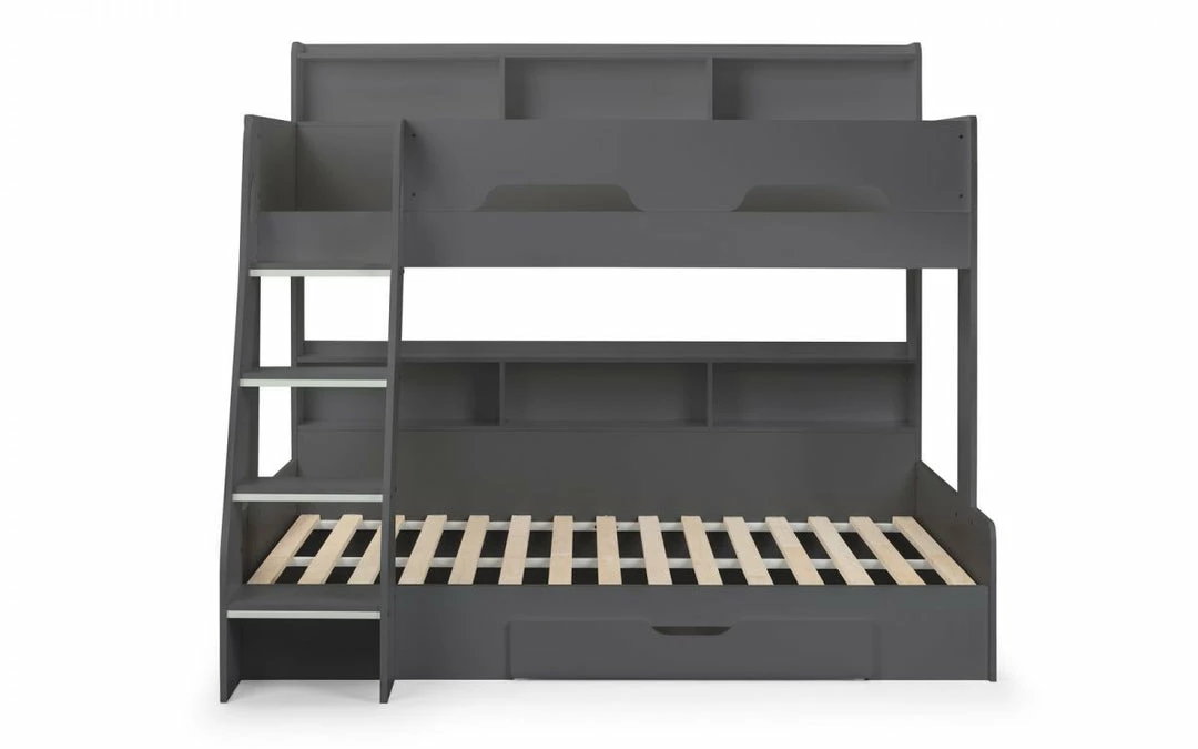 Bunk Beds Julian Bowen Orion Triple Bunk Anthracite