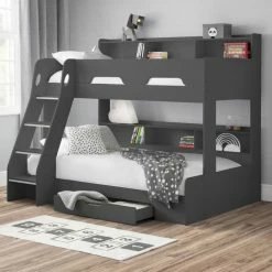 Bunk Beds Julian Bowen Orion Triple Bunk Anthracite