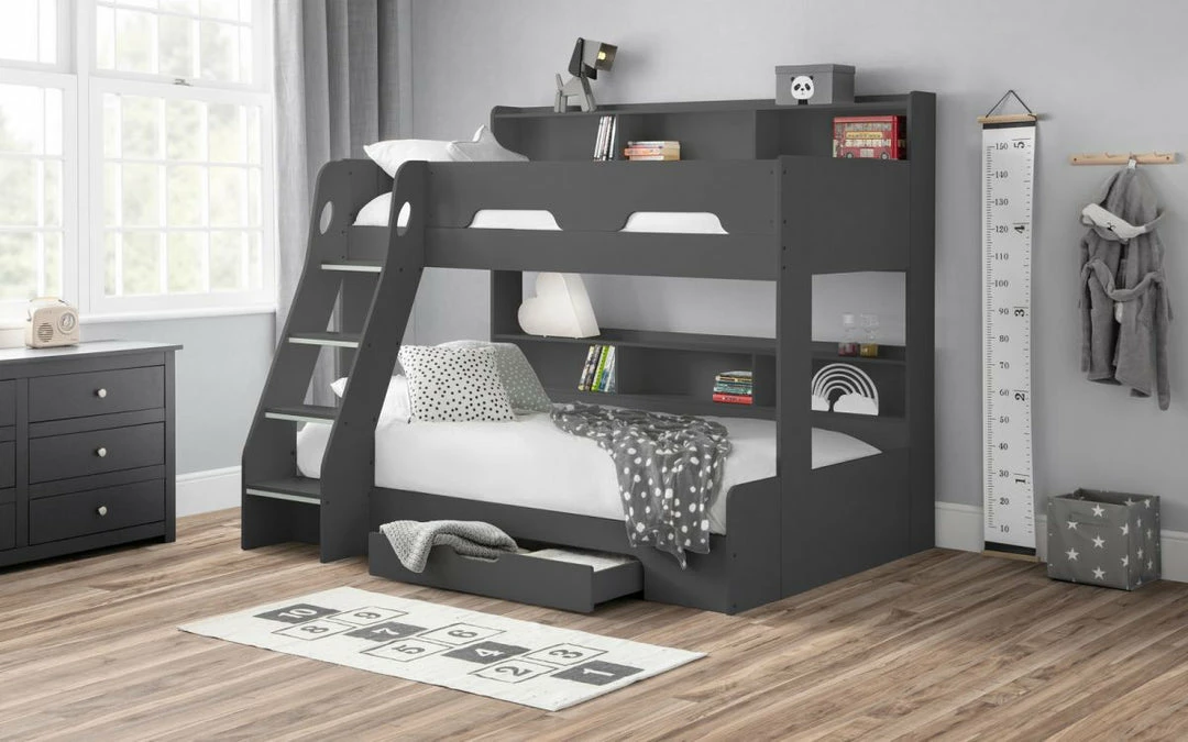Bunk Beds Julian Bowen Orion Triple Bunk Anthracite