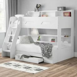 Julian Bowen Orion Triple Bunk White Bunk Beds