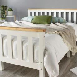Better Bed Company Better Solid Wood White Shaker Bed Frame