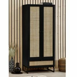 Julian Bowen Padstow Wardrobe - Black