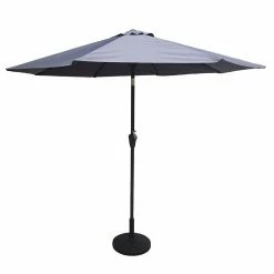 Baths Signature Weave Parasol 2.5m Grey