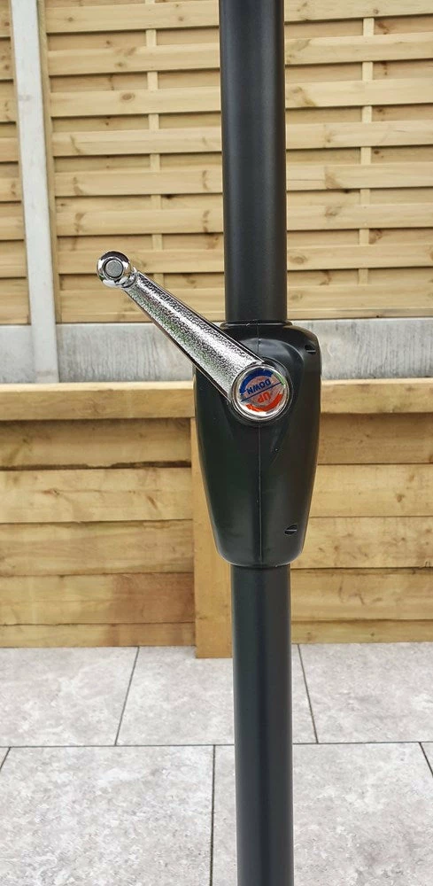 Signature Weave Parasol 3m Grey