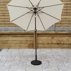 Signature Weave Parasol 2.5m Beige Baths