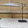 Signature Weave 3m Banana Parasol Grey