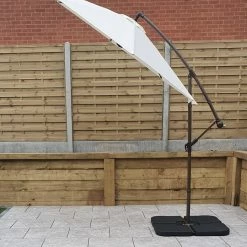 Signature Weave 3m Banana Beige Parasol Baths