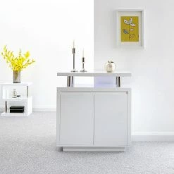 GFW Polar High Gloss LED Sideboard