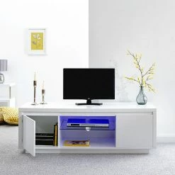 GFW Furniture GFW Polar High Gloss LED Large TV Unit