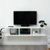 GFW Polar High Gloss Wall Mounted LED Display TV Unit GFW Furniture