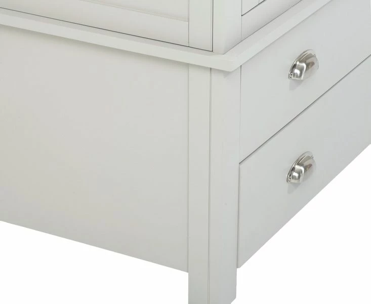 Mark Harris Furniture Sandringham Oak And Grey Triple Wardrobe Baths