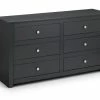 Julian Bowen Radley 6 Drawer Chest Anthracite