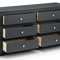 Julian Bowen Radley 6 Drawer Chest Anthracite