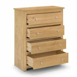 Julian Bowen Radley 4 Drawer Chest In Waxed Pine Baths