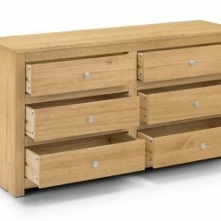 Julian Bowen Radley 6 Drawer Chest In Waxed Pine Baths