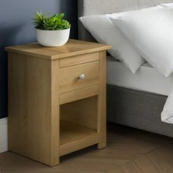 Baths Julian Bowen Radley Bedside Waxed Pine