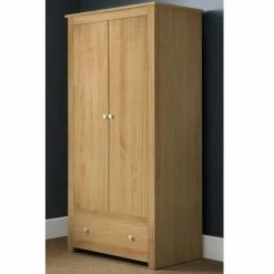 Baths Julian Bowen Radley Wardrobe Waxed Pine