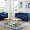 Julian Bowen Sandringham 2 Seater Sofa Blue Velvet