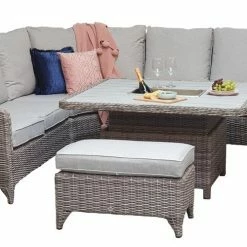 Signature Weave Sarah Lift And Rise Corner Dining Set With Ice Bucket Baths
