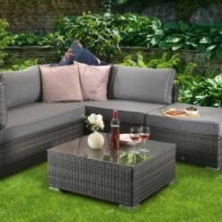 Signature Weave Savannah 8mm Flat Weave Dining Sofa Set