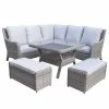 Baths Signature Weave Alexandra Corner Dining Sofa With 2 Bench Seats