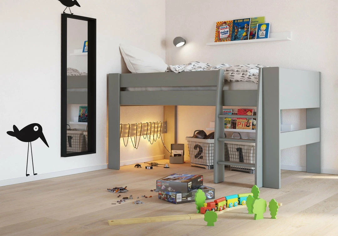 Steens Furniture For Kids Steens Memphis Grey Mid Sleeper Mid Sleepers