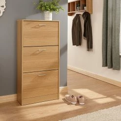 GFW Furniture GFW Stirling Three Tier Shoe Cabinet