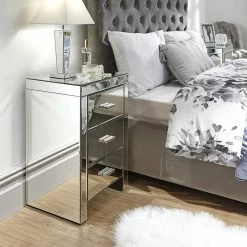 GFW Furniture GFW Venetian 3 Drawer Bedside